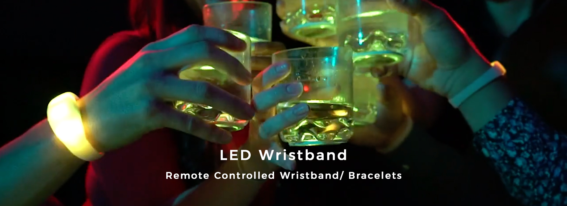 Wireless Led Wristbands Customizable